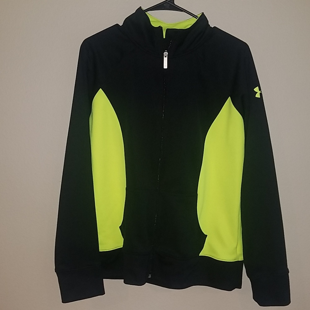 Under Armour Black Neon Yellow Jacket L